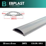 CANALETA DE PISO PVC 30MM 1 VIA - EBPLAST