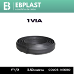 CANALETA DE JEBE 1 VIA – COLOR NEGRO GROSOR DE 1 ½ ” - EBPLAST